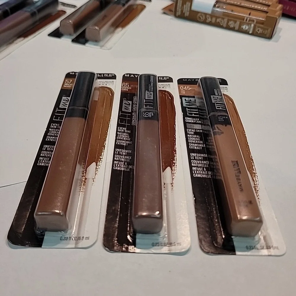 Lot of 3 | Maybelline Fit Me Liquid Concealer 045 57 65 Walnut Coffee Tan Makeup
